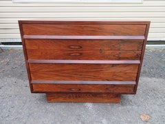 Lovely Petite Danish Modern Rosewood Bachelors Chest Mid-Century Modern