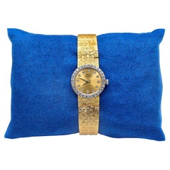Vintage Lovely Piaget Quartz Gold & Diamond Ladies Wristwatch 8226 A6