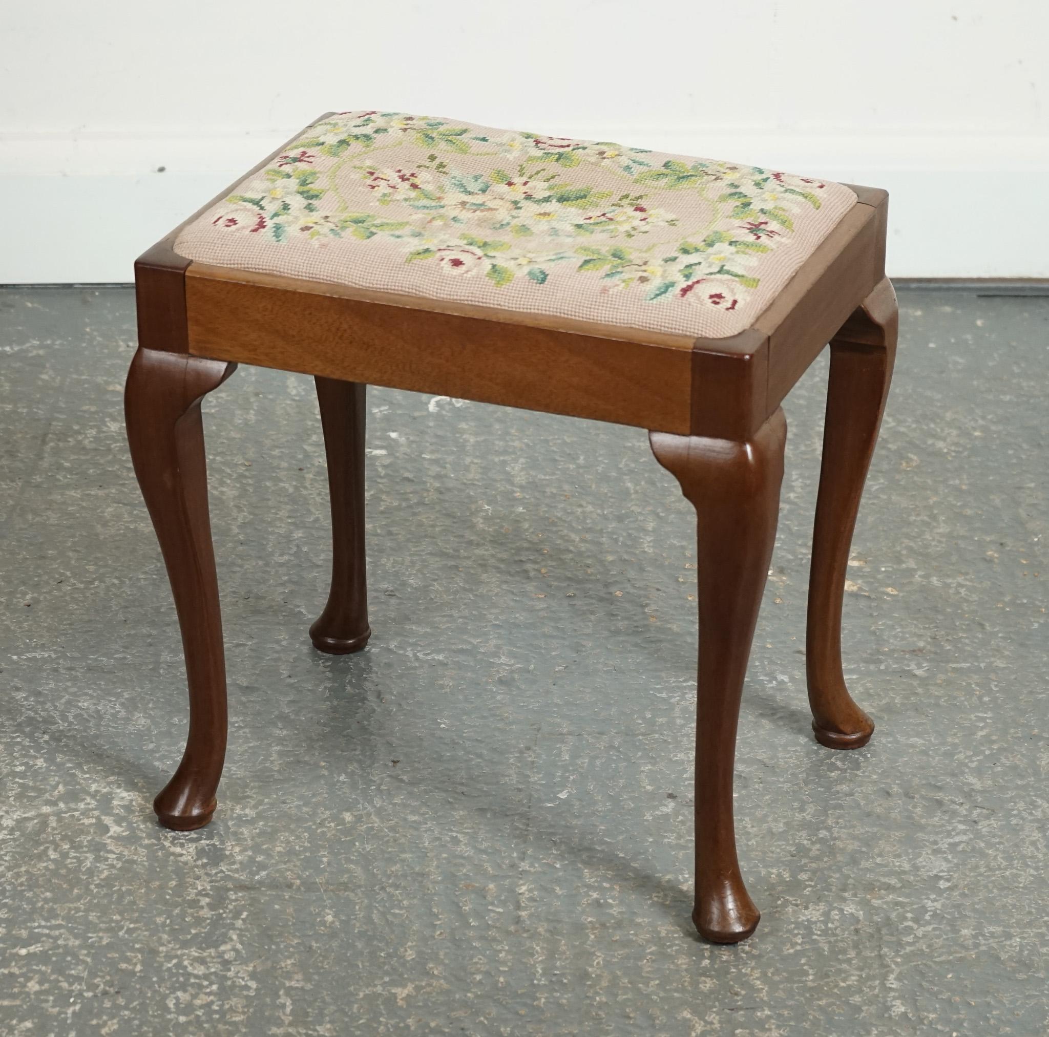 
We are delighted to offer for sale this Lovely Piano Stool With Flower Stitch-work.

Please carefully examine the pictures to see the condition before purchasing, as they form part of the description. If you have any questions, please message us.