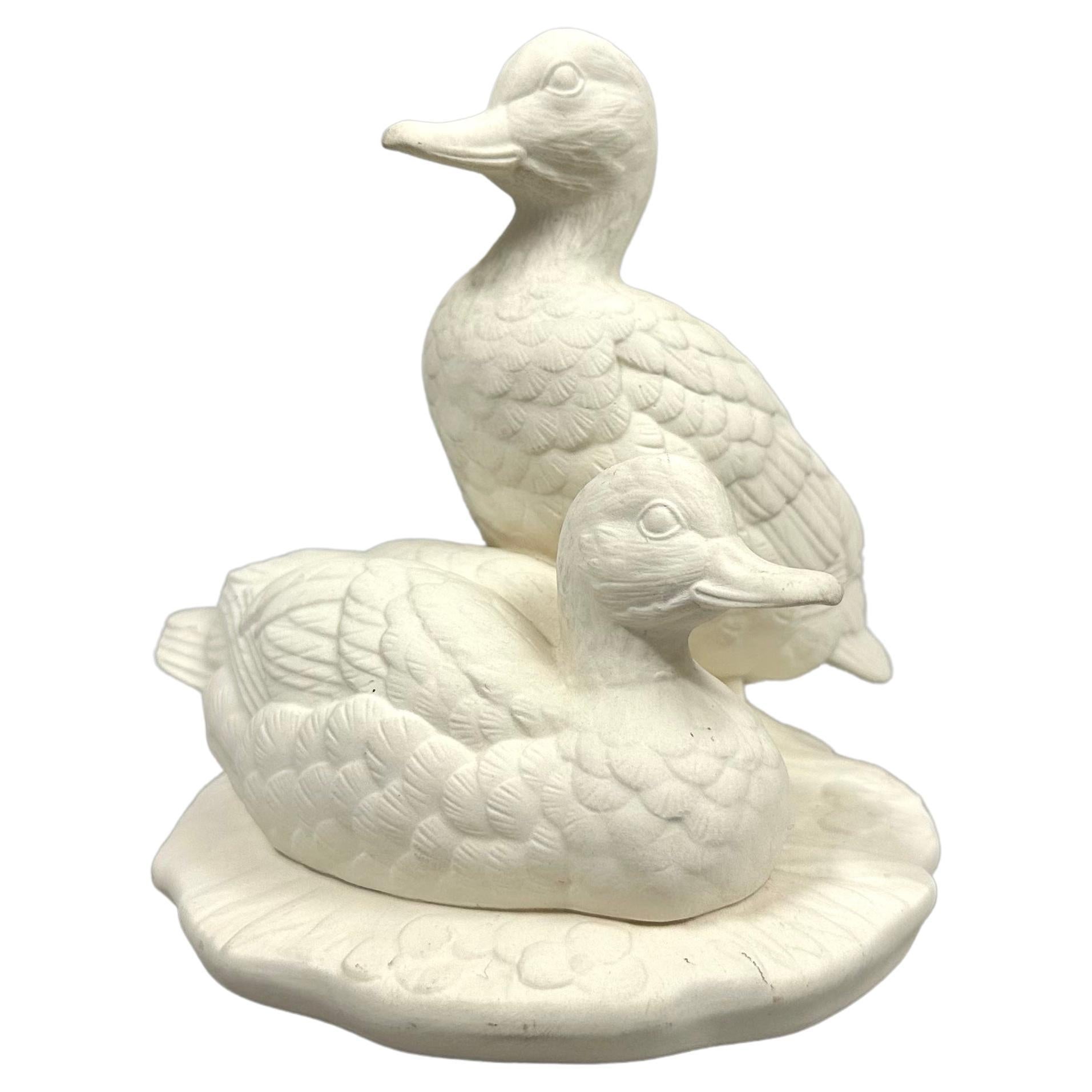 Lovely Porcelain Duck Figurine by Goebel Germany, 1960s For Sale