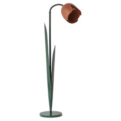 Charmant lampadaire postmoderne en forme de fleur de tulipe, réalisé par Peter Bliss pour Bliss, Royaume-Uni, années 1980.