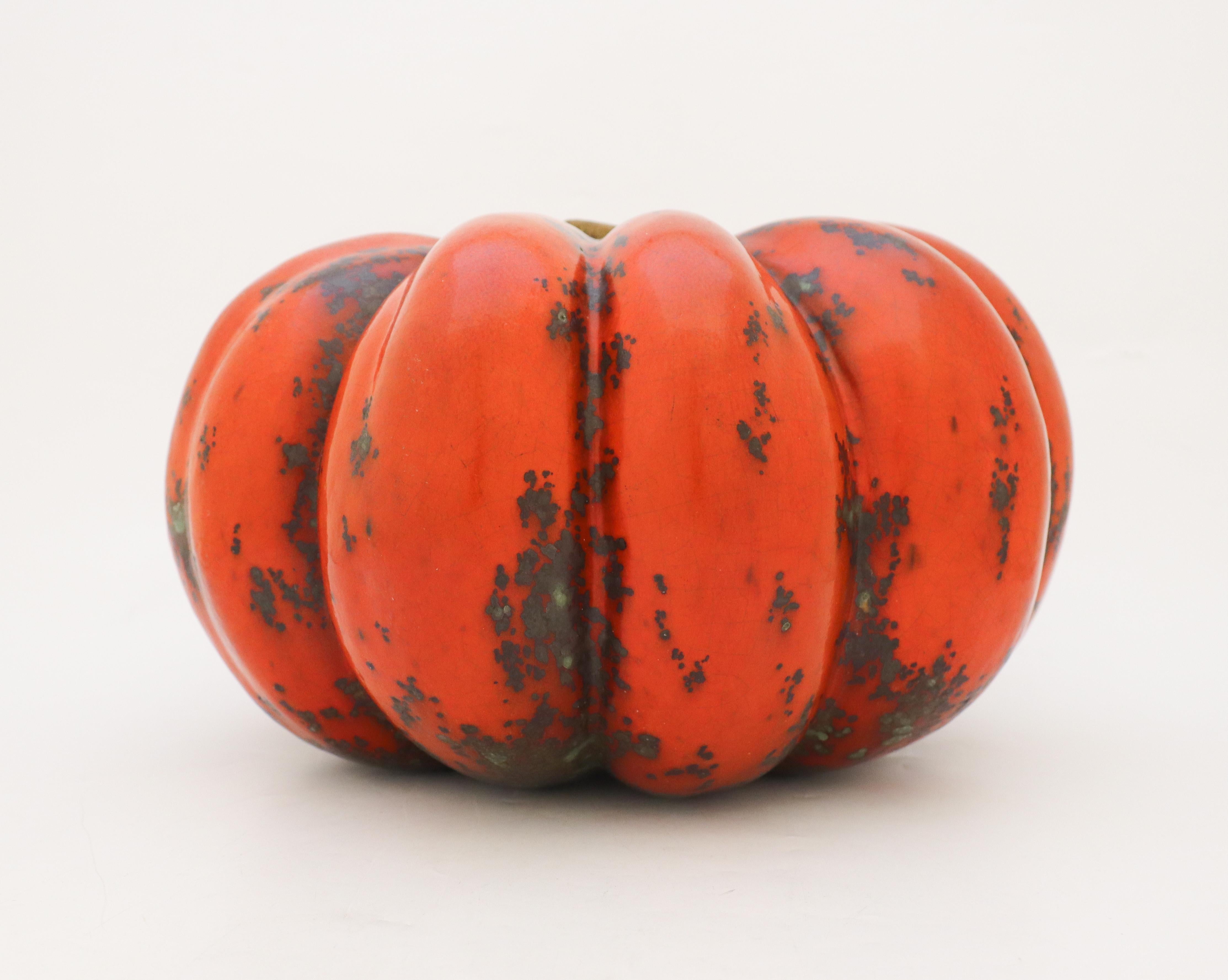 French Lovely Pumpkin, Ceramics by Hans Hedberg, Biot, France