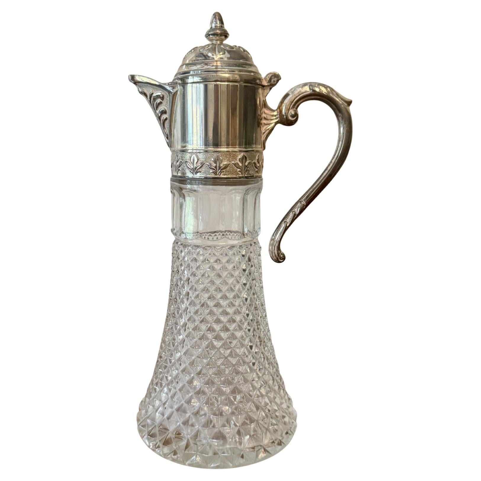 Lovely quality antique Edwardian claret jug