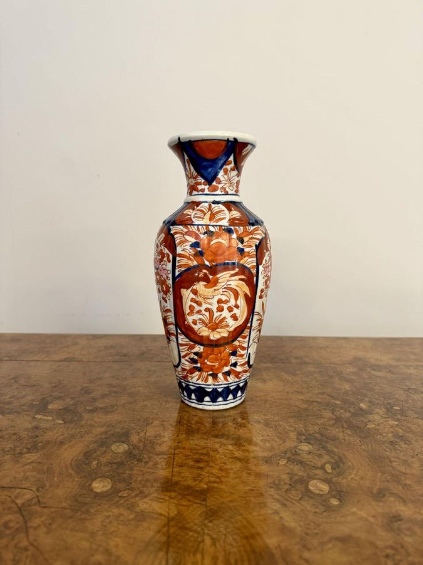 20th Century Lovely quality antique Japanese imari vase For Sale