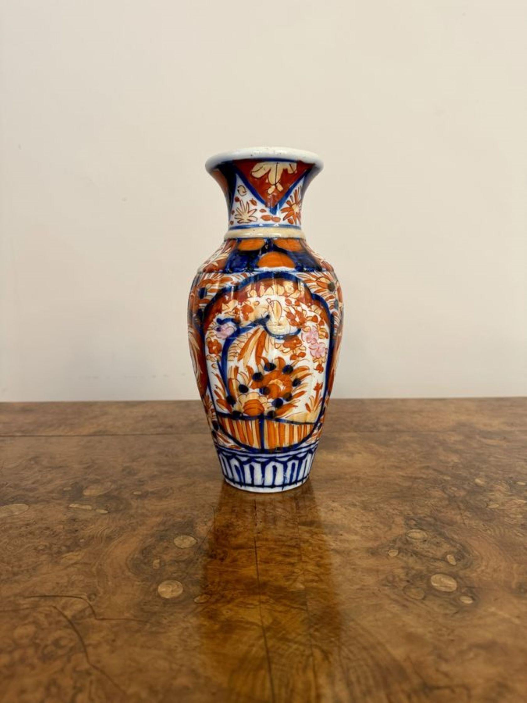 Ceramic Lovely quality antique Japanese imari vase For Sale