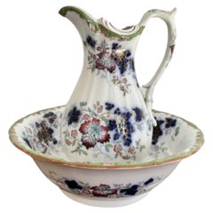 Lovely quality antique Victorian jug and bowl set