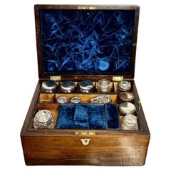 Lovely quality antique Victorian rosewood vanity box