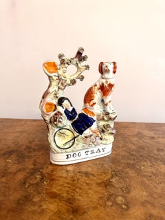 Lovely quality antique Victorian Staffordshire figure