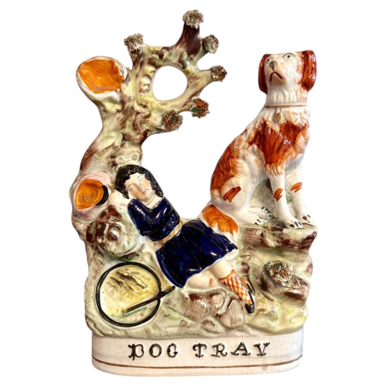 Lovely quality antique Victorian Staffordshire figure