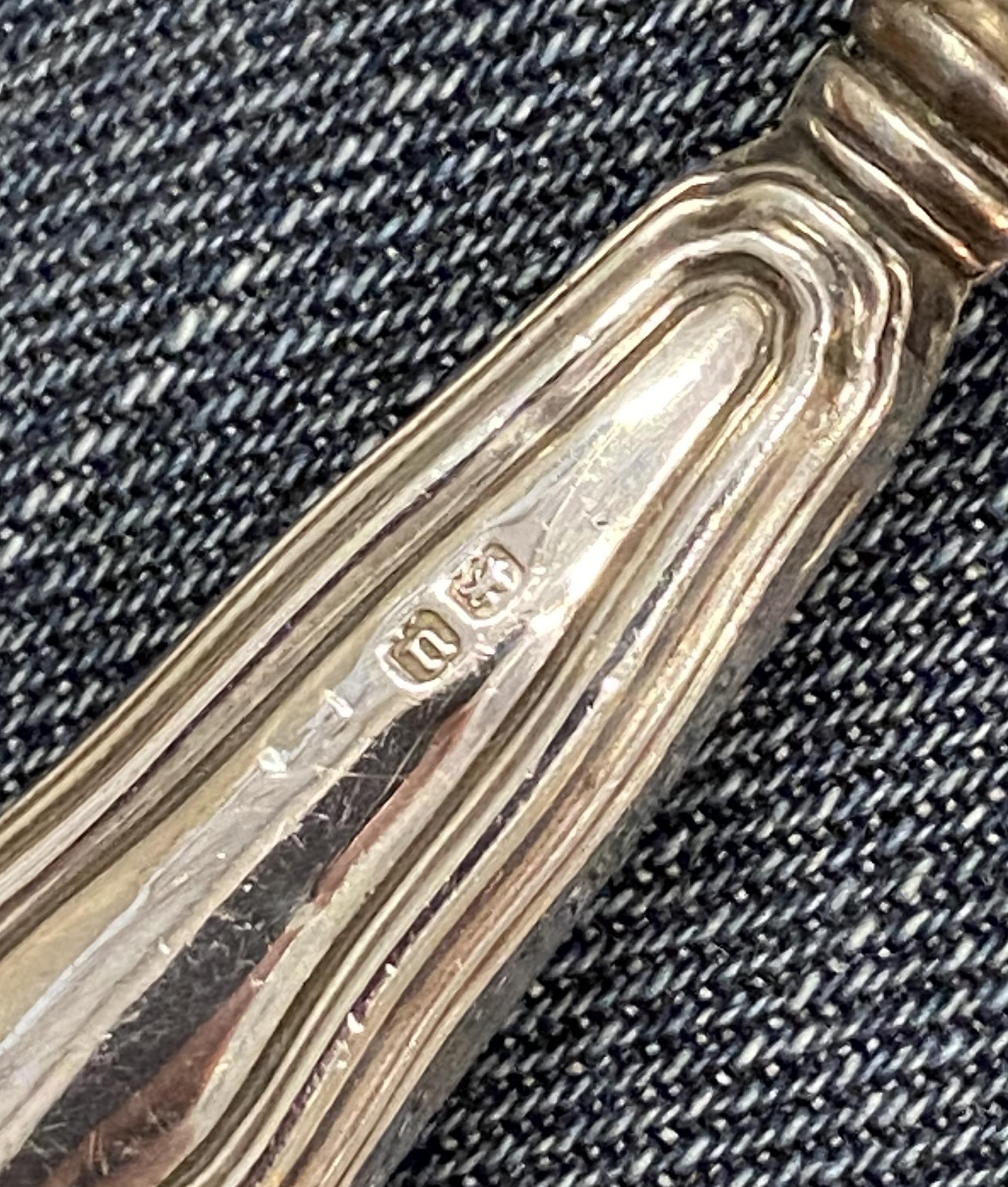 Lovely Rare Antique 1919 Birmingham Sterling Silver Handled Shoe Horn 2