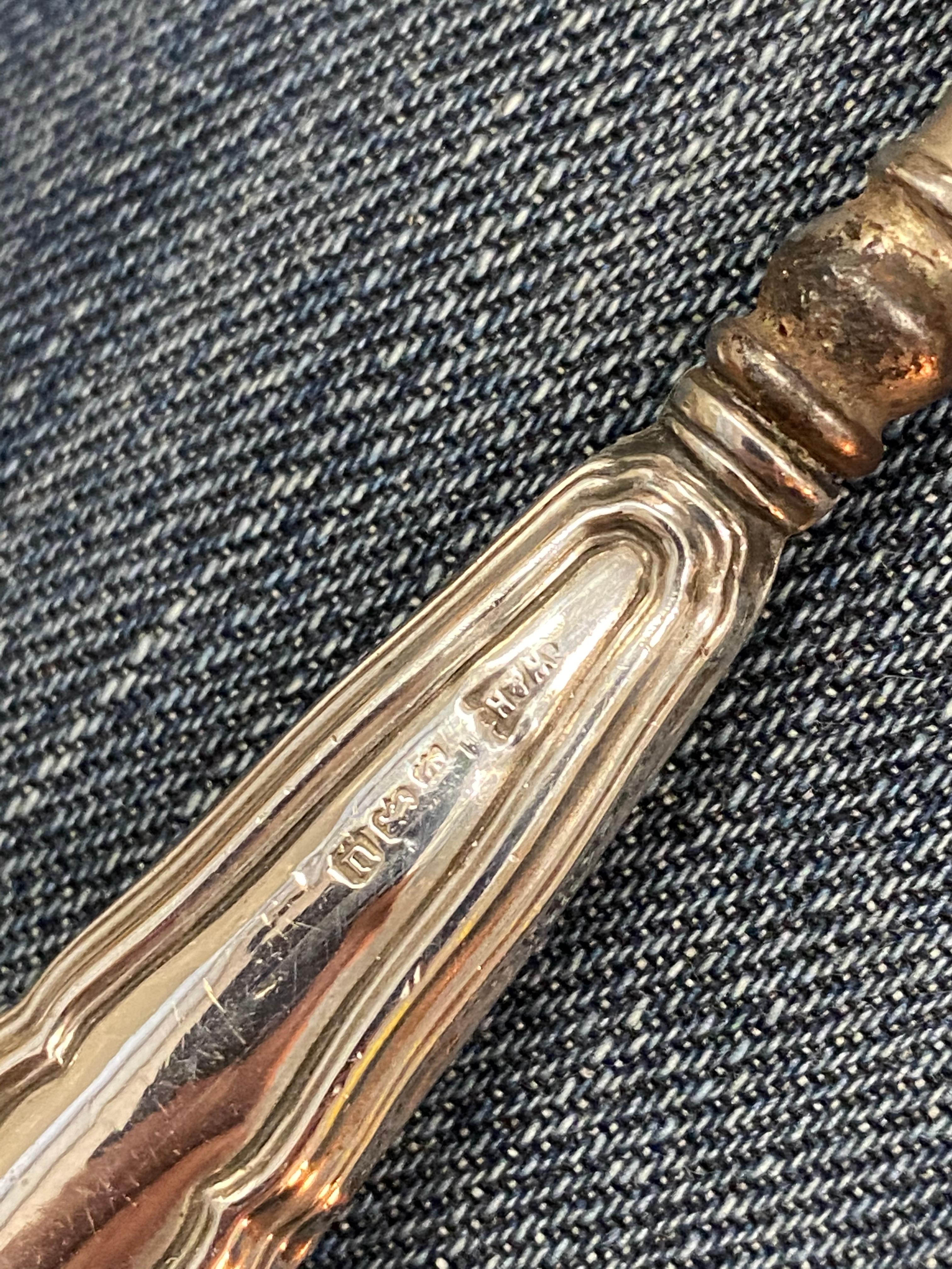 Early 20th Century Lovely Rare Antique 1919 Birmingham Sterling Silver Handled Shoe Horn