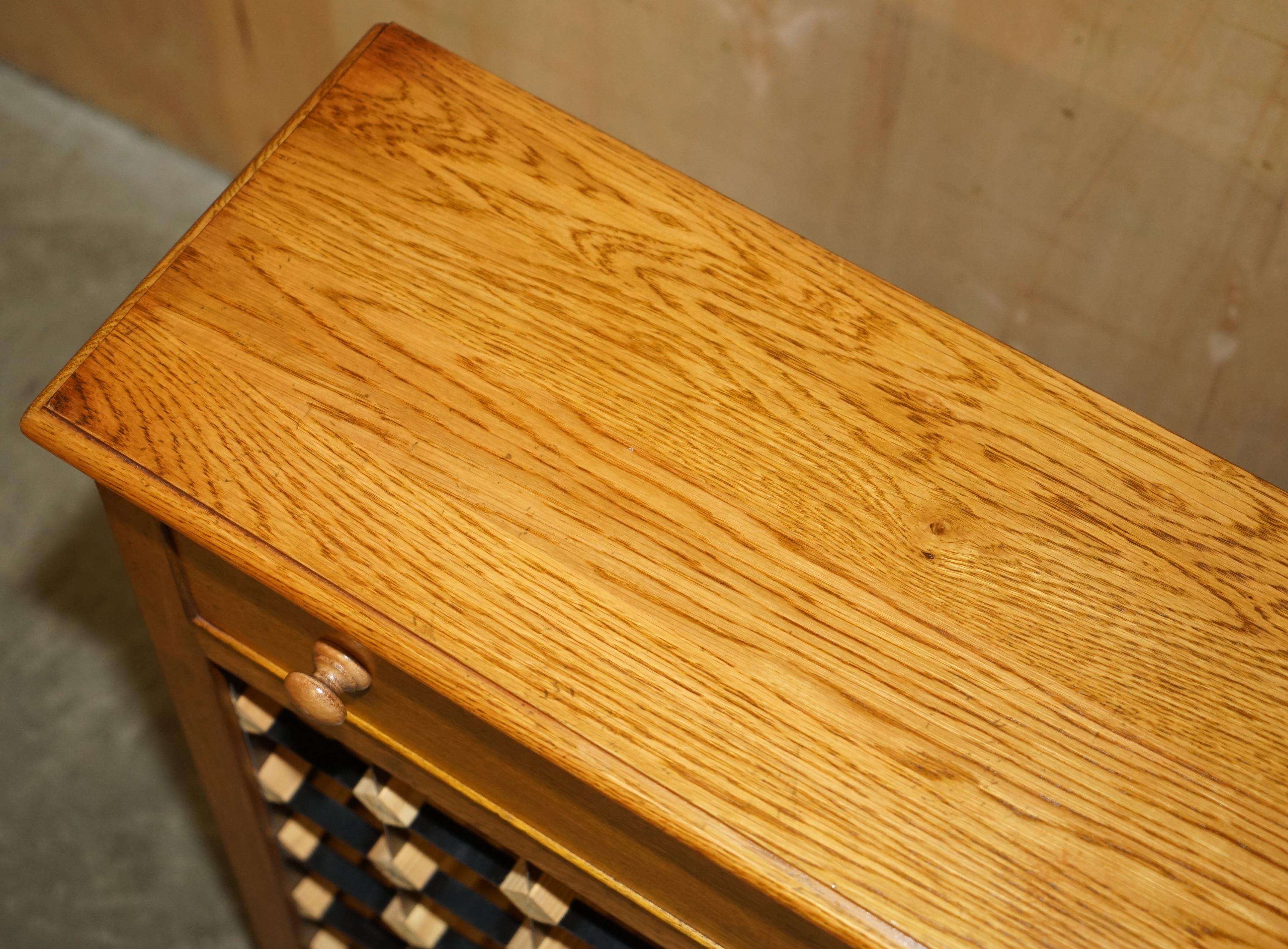 Oak LOVELY RECLAIMED POLLARD OAK 36 BOTTLE WINE CHAMPAGNE RACK SIDEBOARD WiTH DRAWER For Sale