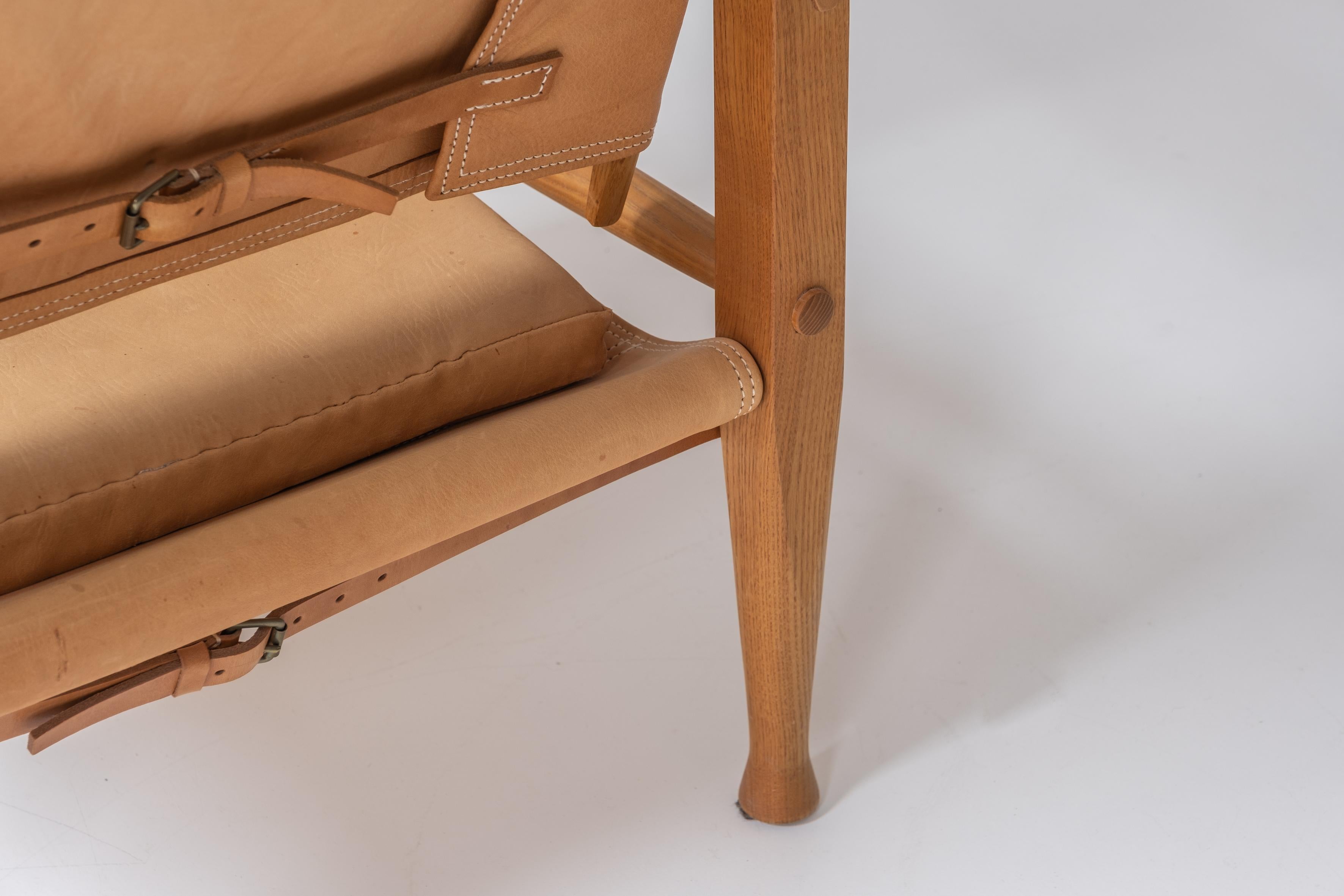 Lovely ‘Safari’ Easy Chair by Kaare Klint for Rud Rasmussen, Denmark 1950s 3