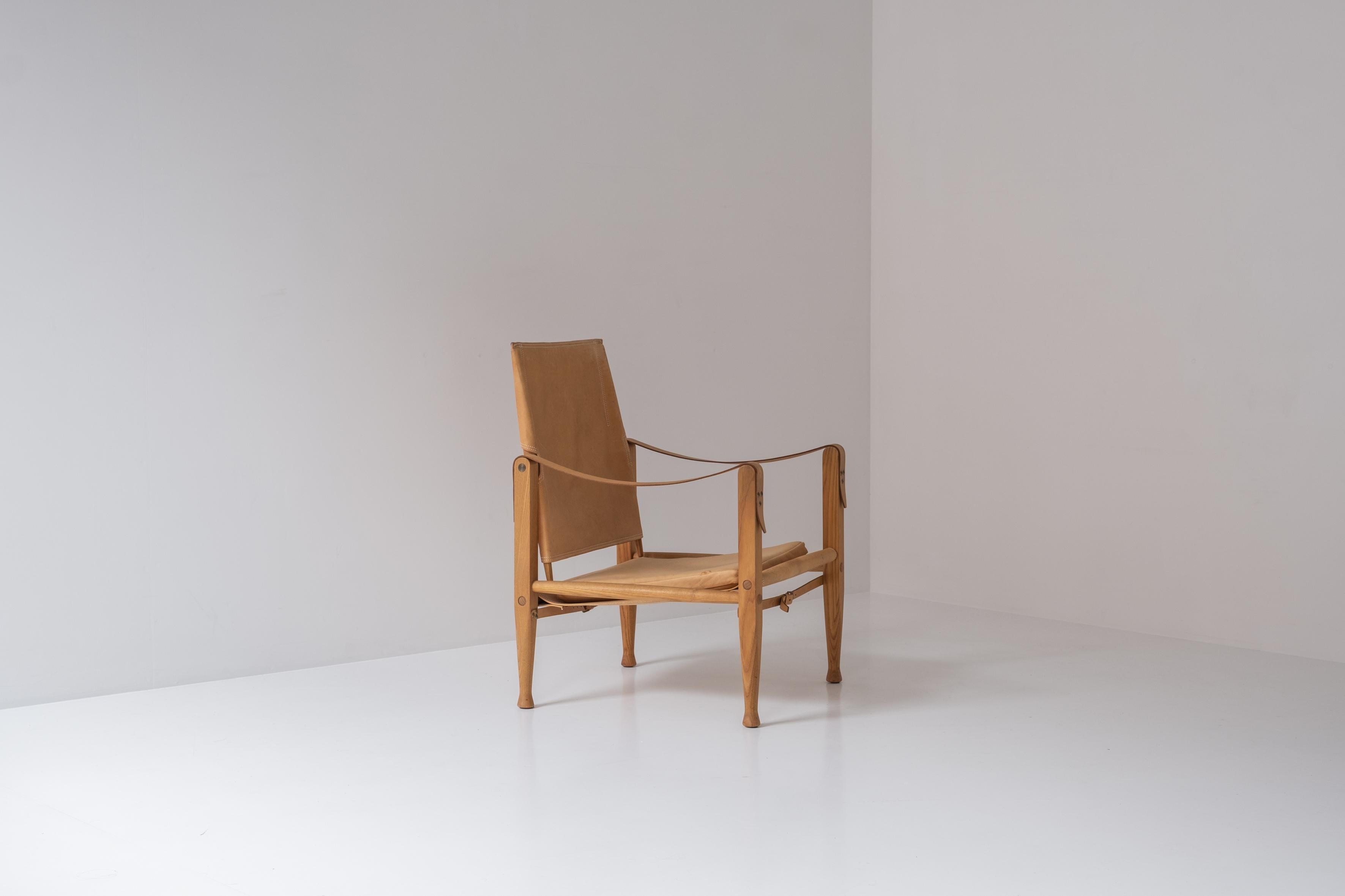 Lovely ‘Safari’ Easy Chair by Kaare Klint for Rud Rasmussen, Denmark 1950s 4
