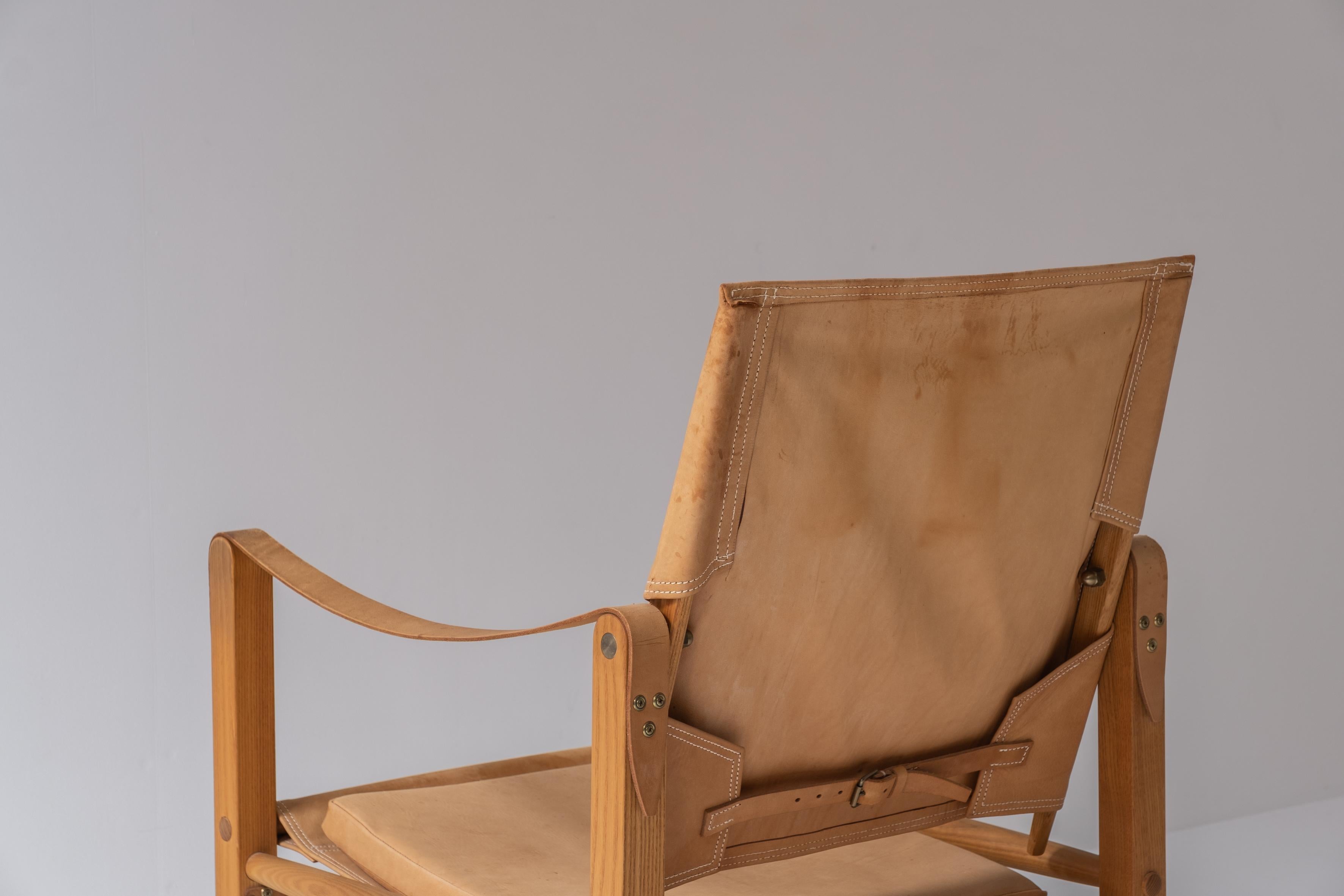 Lovely ‘Safari’ Easy Chair by Kaare Klint for Rud Rasmussen, Denmark 1950s 1