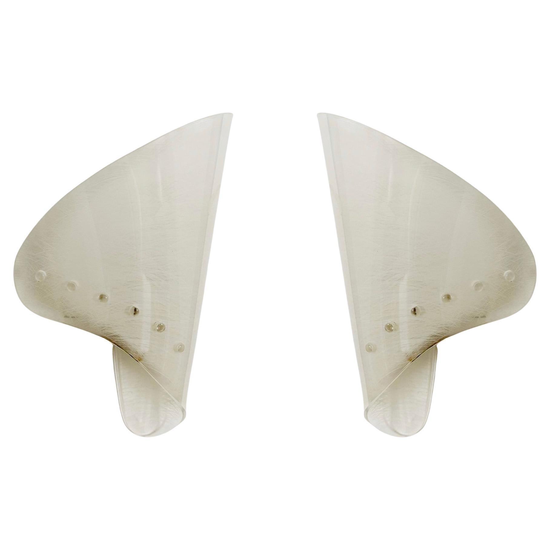 Lovely Set of 2 Acrylic Wall Lamps