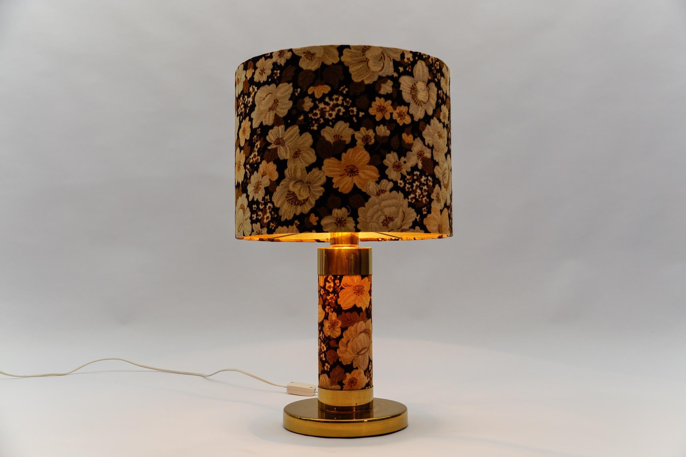 Lovely Set of 2 Floral Table Lamps in Hollywood Regency Style, Germany, 1960s 2