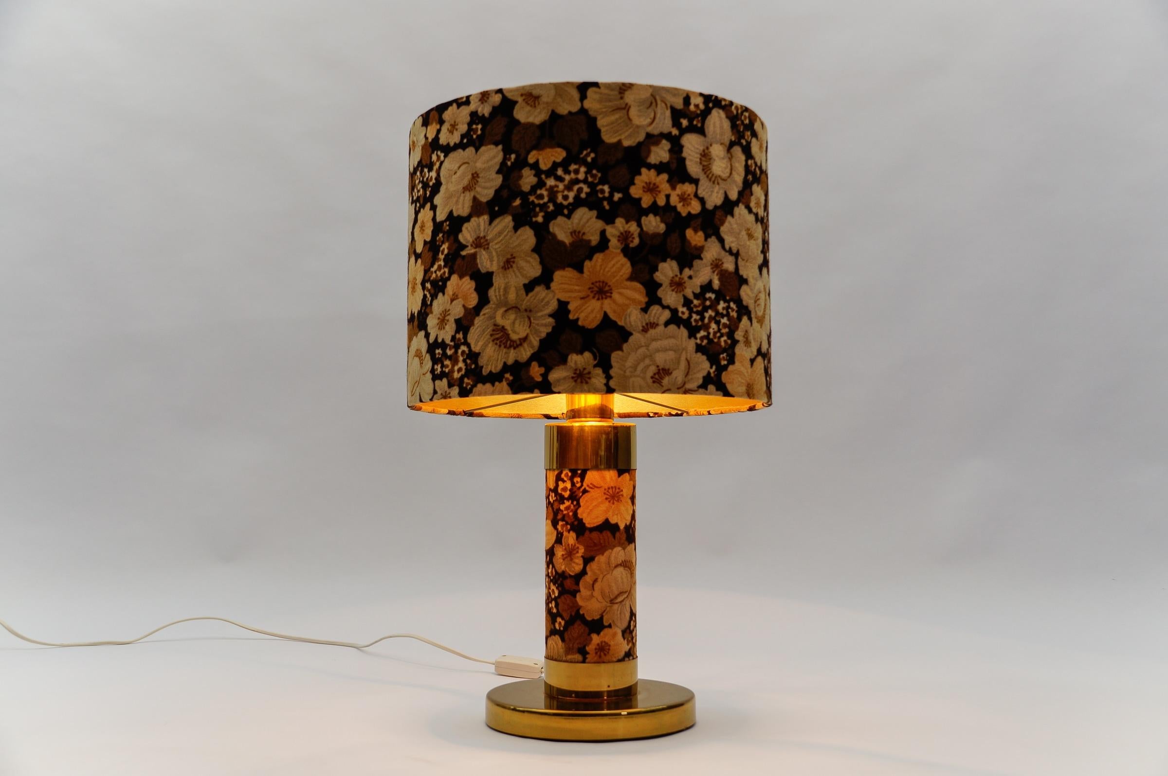 Lovely Set of 2 Floral Table Lamps in Hollywood Regency Style, Germany, 1960s 3