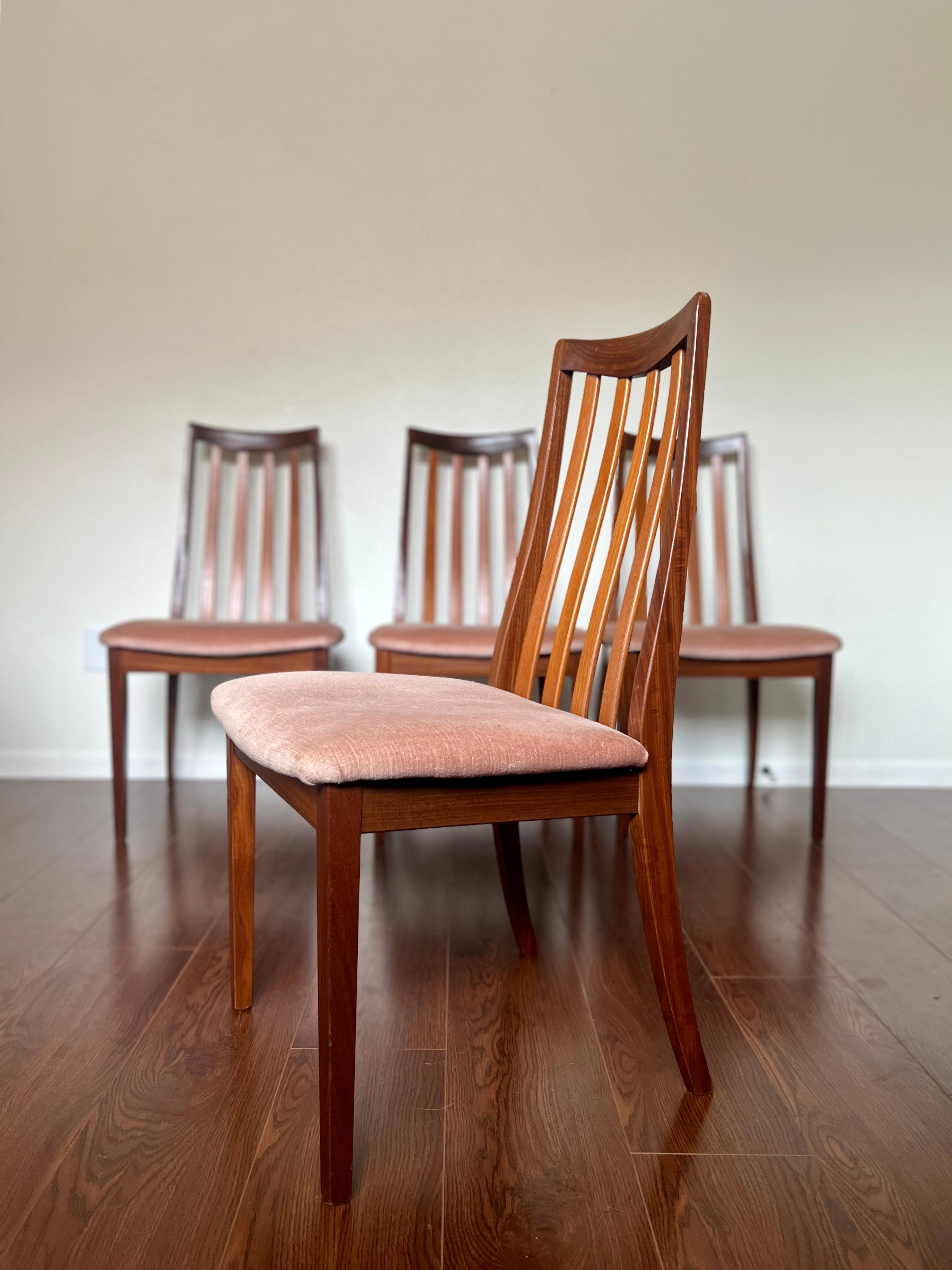 Lovely Set of 4 Vintage Mid-Century Modern Dining Chairs by G-Plan 5