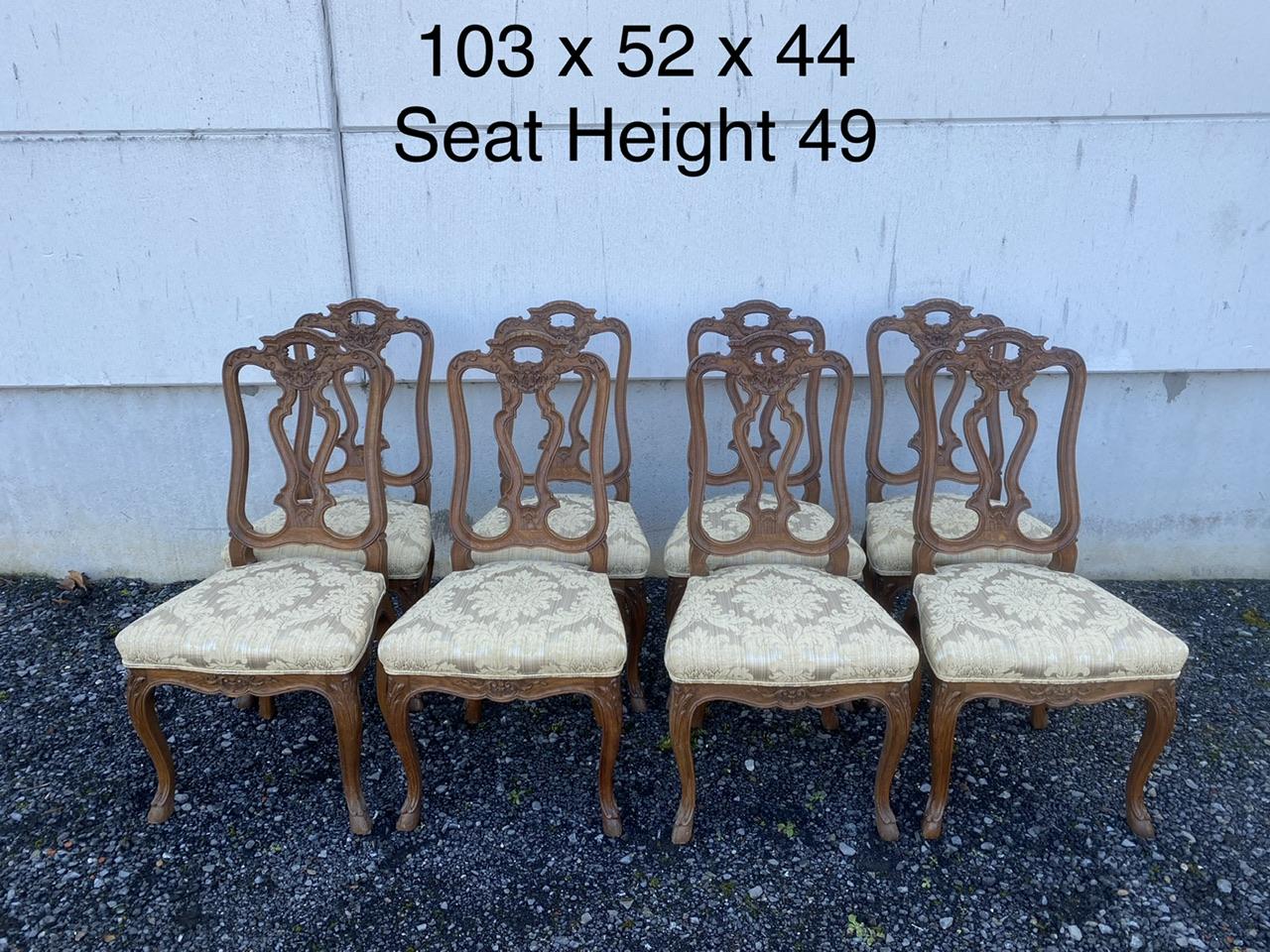 Lovely Set of 8 French Dining Chairs 3