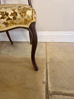 Lovely set of four antique Victorian rosewood dining chairs