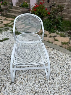 Lovely set of Maurizio Tempestini for Salterini Rocking Chair and Ottoman