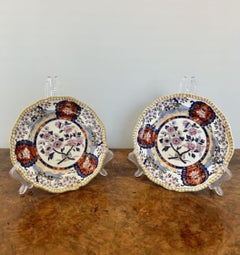 Lovely set of six antique Spode plates