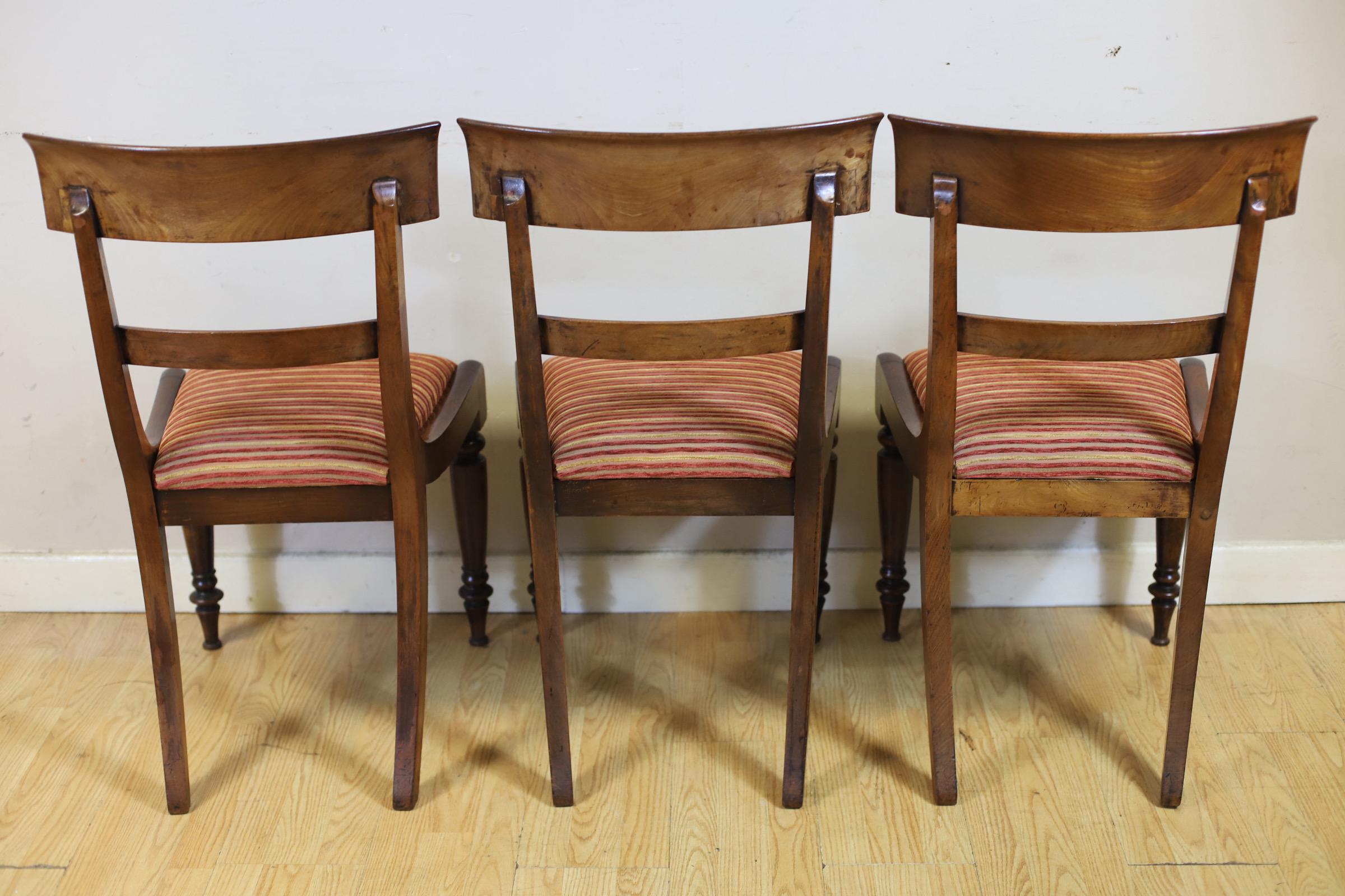 Schöner Satz von sechs viktorianischen Nussbaum Bar zurück Esszimmerstühle im Angebot 9