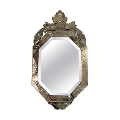Lovely Shaped Venetian Mirror, 1920-40s France