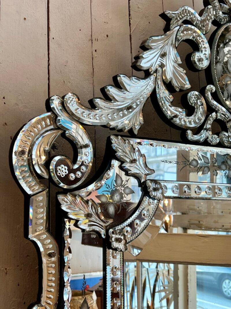 20th Century Lovely Shaped Venetian Mirror, 1920s France For Sale