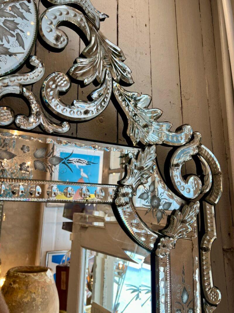 Lovely Shaped Venetian Mirror, 1920s France For Sale 2