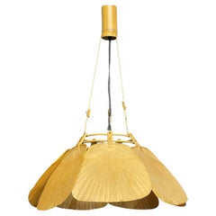 Lovely "Shichi" Uchiwa Seven Fan Chandelier by Ingo Maurer, circa 1970s