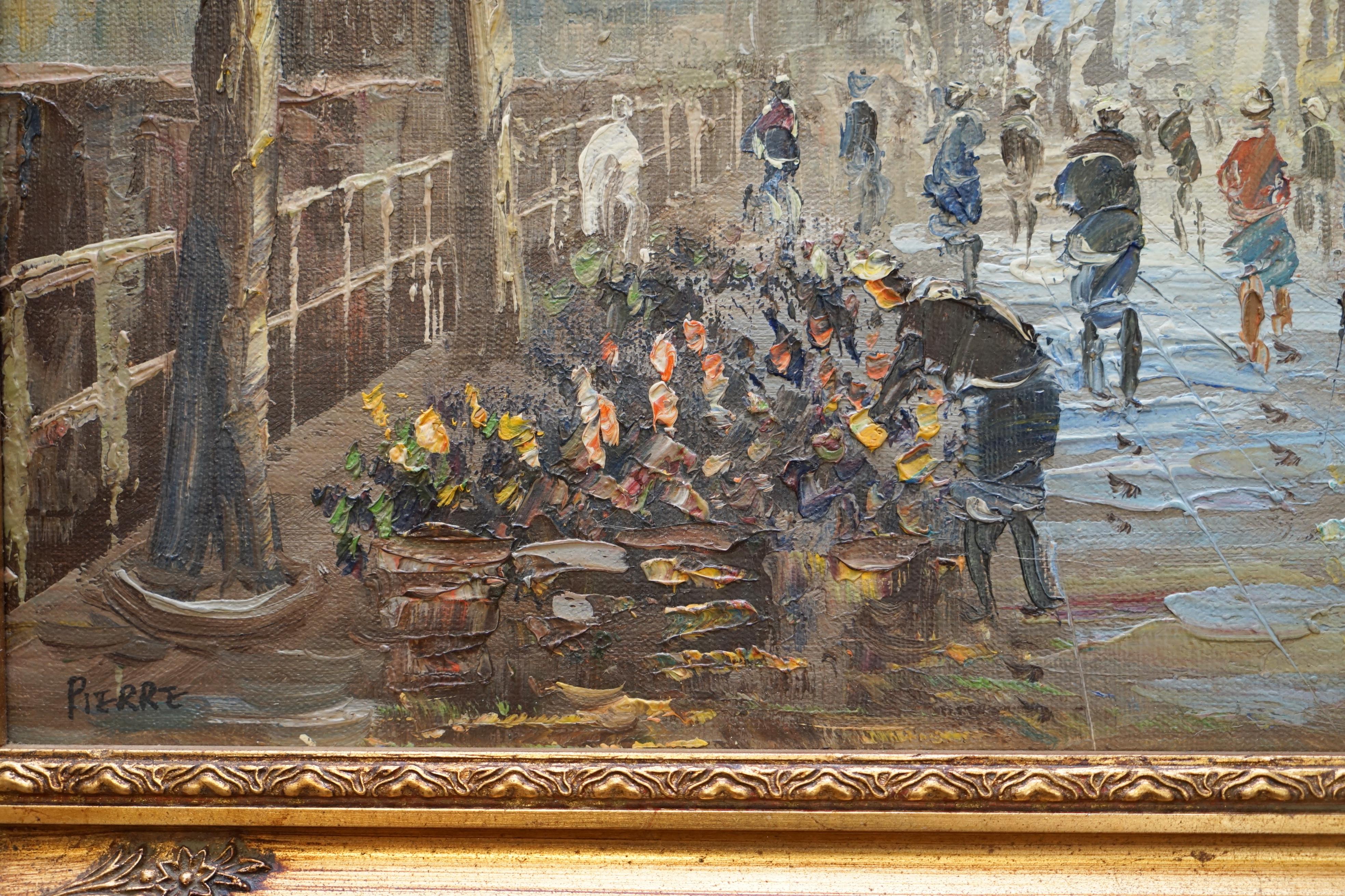 oil painting of paris