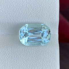 3,65 Karat natürlicher loser himmelblauer Aquamarin im Kissenschliff Pakistanischer Edelstein