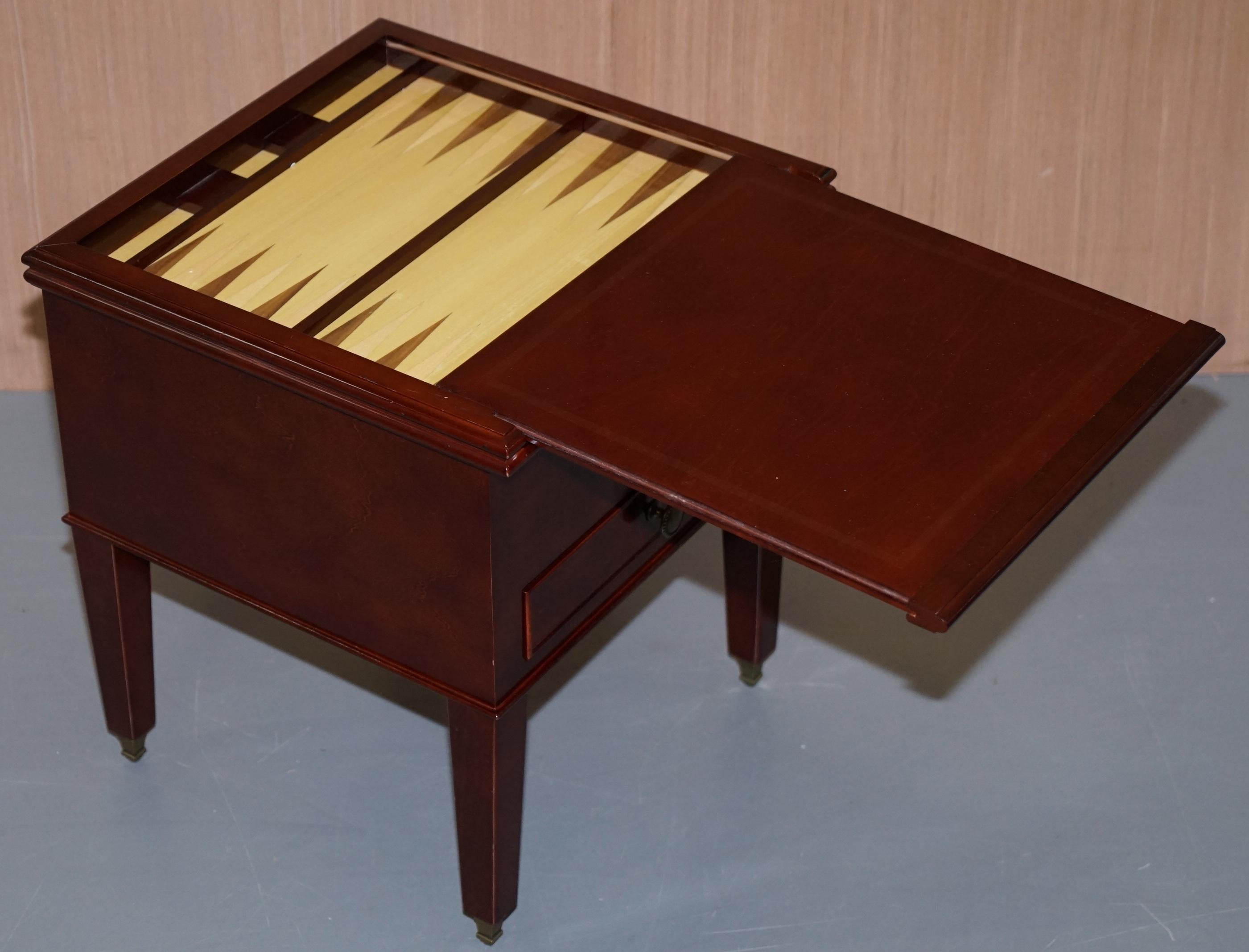 Lovely Small Games Table Metamorphic Chess Backgammon Board Sliding Top 2
