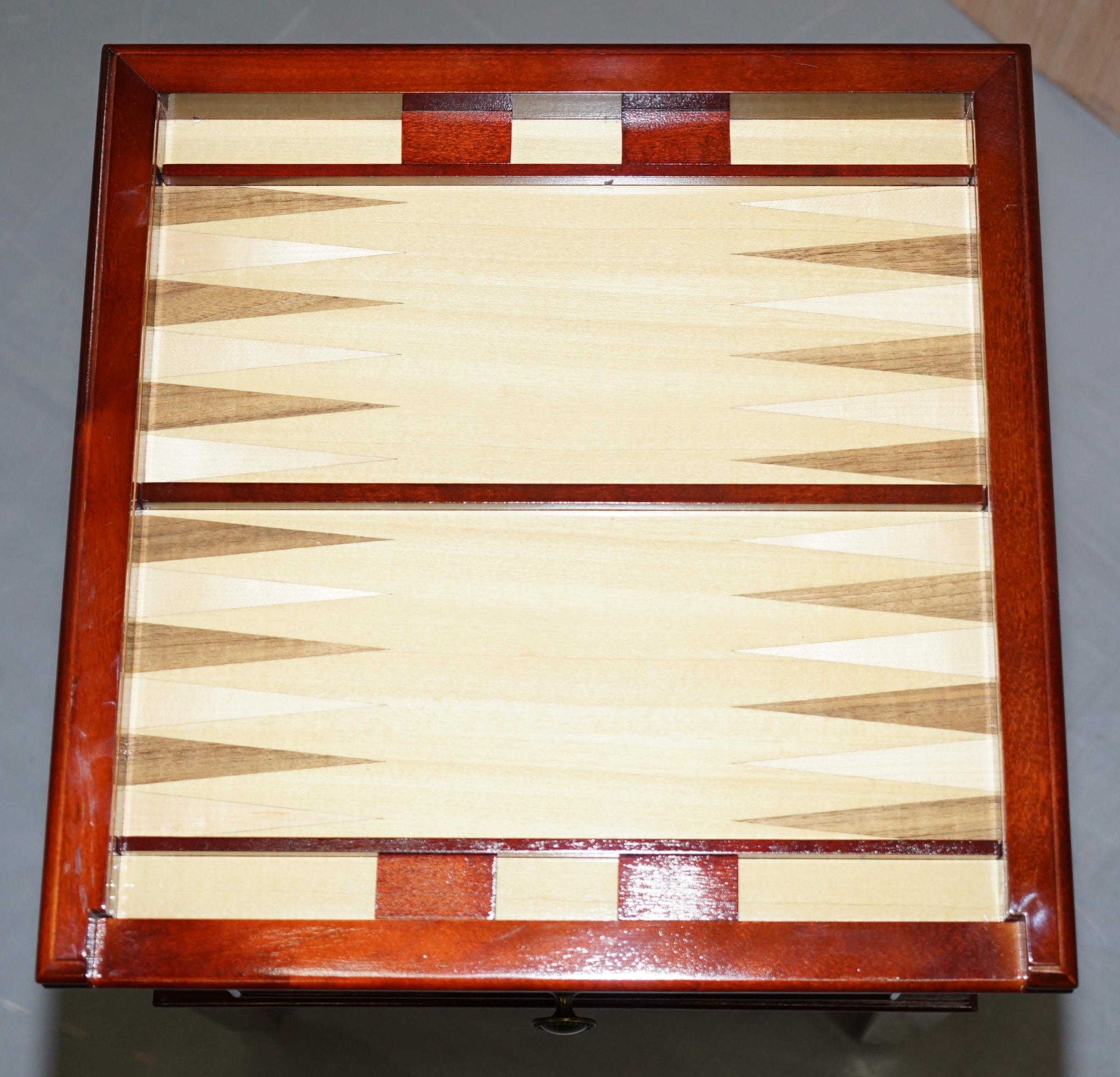 Lovely Small Games Table Metamorphic Chess Backgammon Board Sliding Top 3