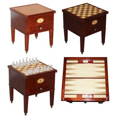 Lovely Small Games Table Metamorphic Chess Backgammon Board Sliding Top