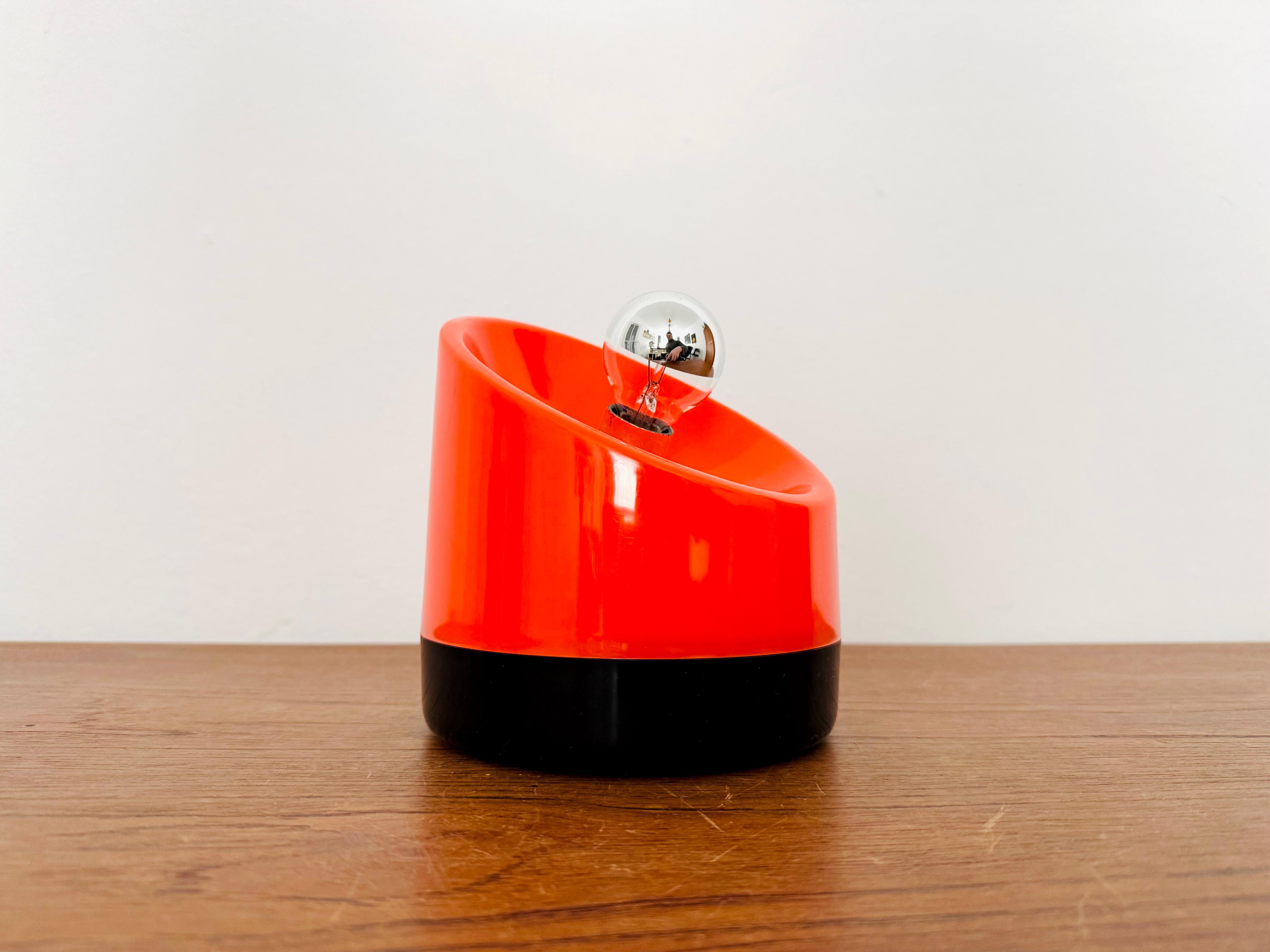 Mid-Century Modern Lovely Small Platsic Table Lamp For Sale