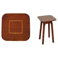 LOVELY SMALL SHERATON REVIVAL INLAID SiDE END PLANT STAND TABLE
