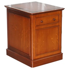 Lovely Small Solid Cherrywood Office Sideboard with Drawers Part of Large Suite