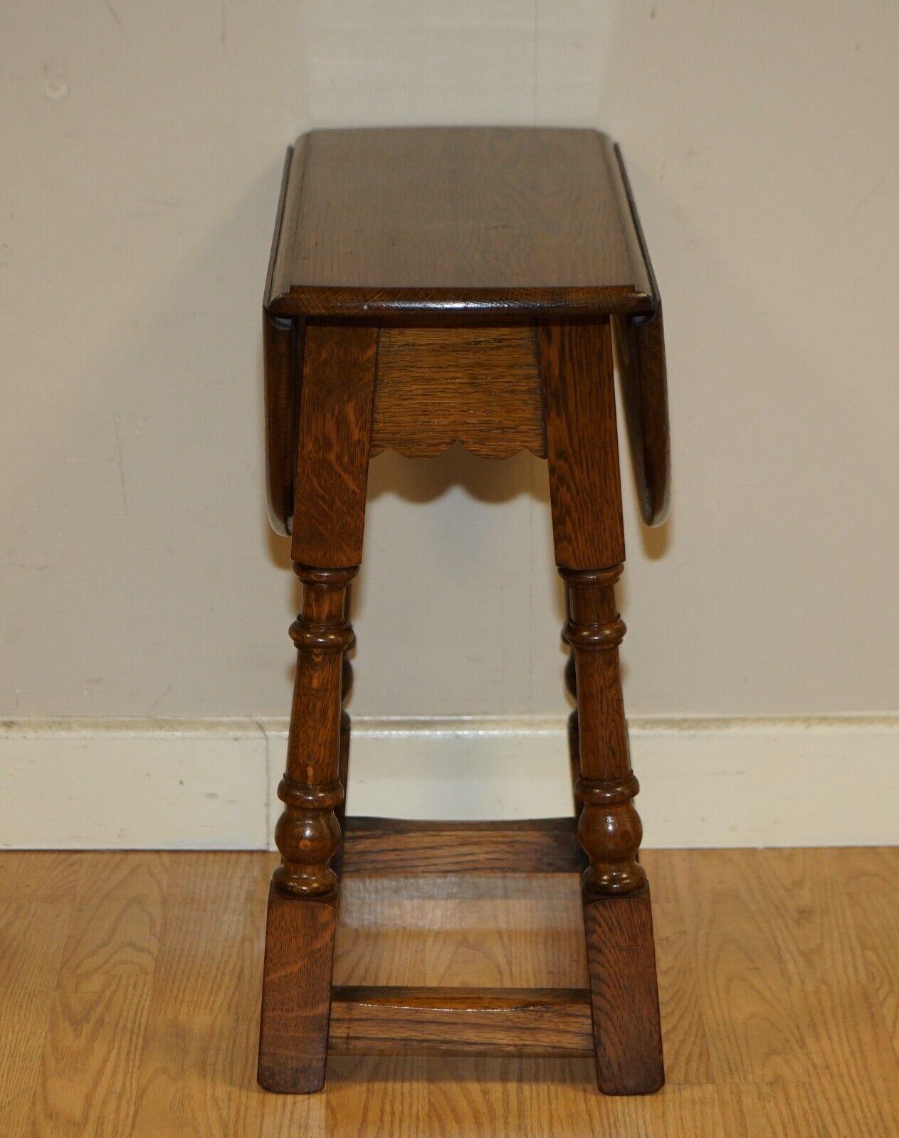 Lovely Small Vintage Drop Leaf, Folding, Side, End, Sofa Table 4