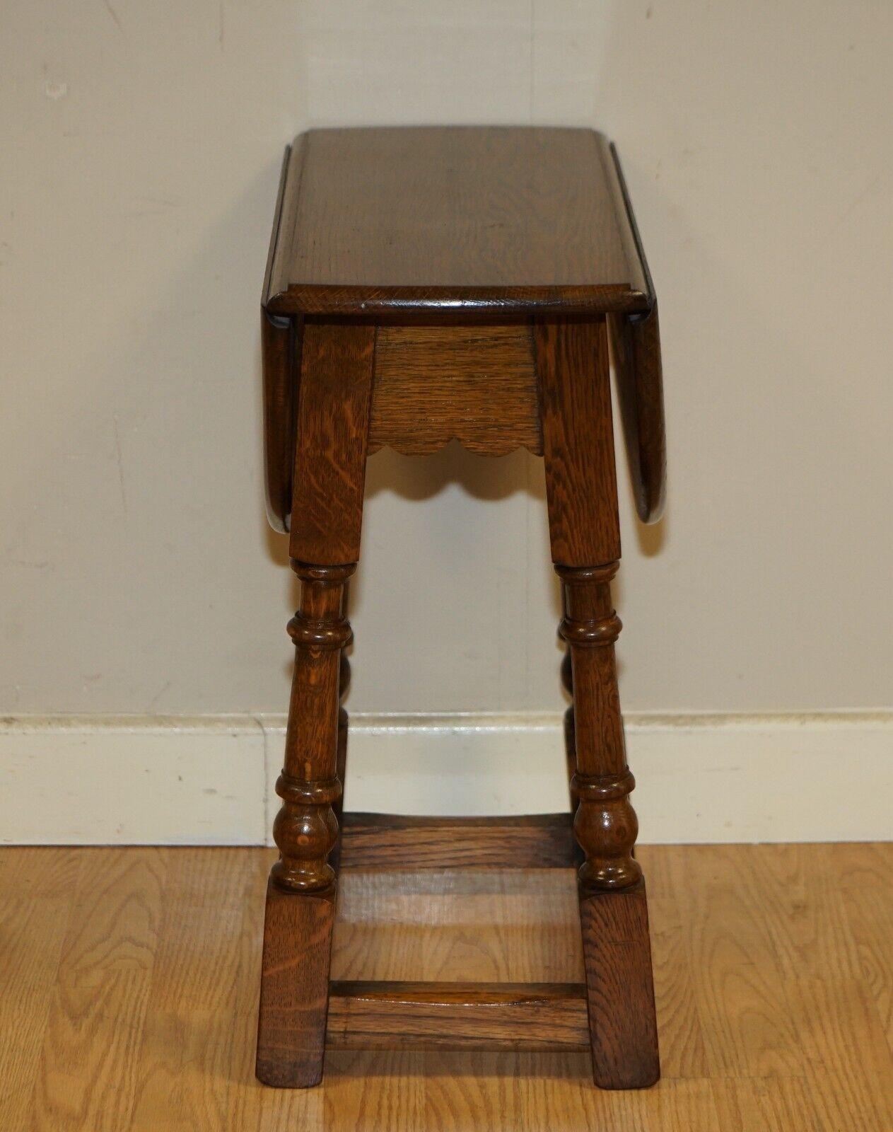 Lovely Small Vintage Drop Leaf, Folding, Side, End, Sofa Table 5