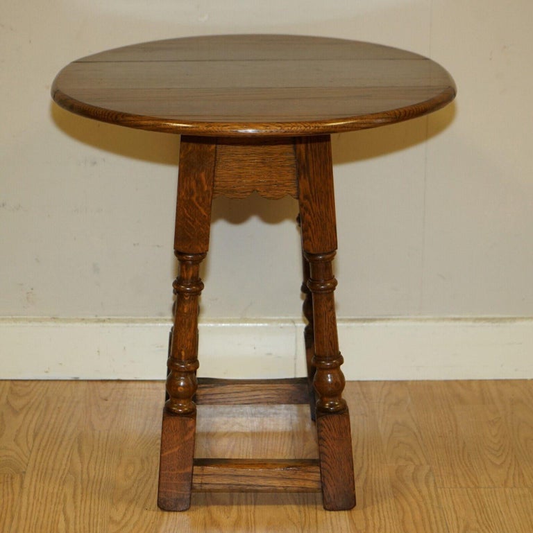 Lovely Small Vintage Drop Leaf, Folding, Side, End, Sofa Table For Sale