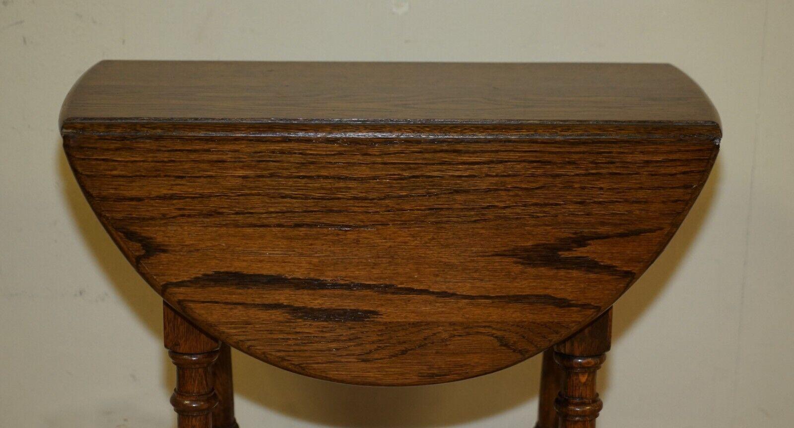Wood Lovely Small Vintage Drop Leaf, Folding, Side, End, Sofa Table