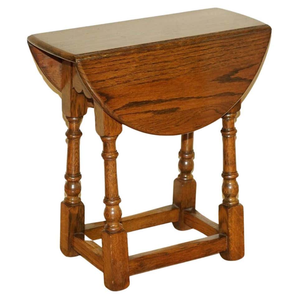 Mahogany Small Drop Leaf Side Table For Sale at 1stDibs