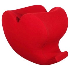 Ravissante chaise à bascule en forme de cœur doux de Ron Arad, Moroso