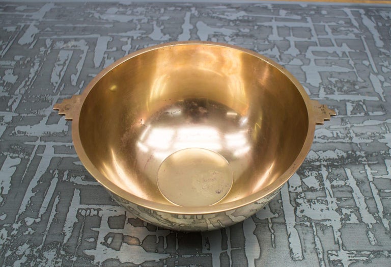 Lovely Solid Brass Bowl from the 1940s-1950s, France For Sale at 1stDibs