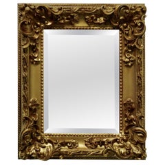 Lovely Square Gilt Rococo Wall Mirror