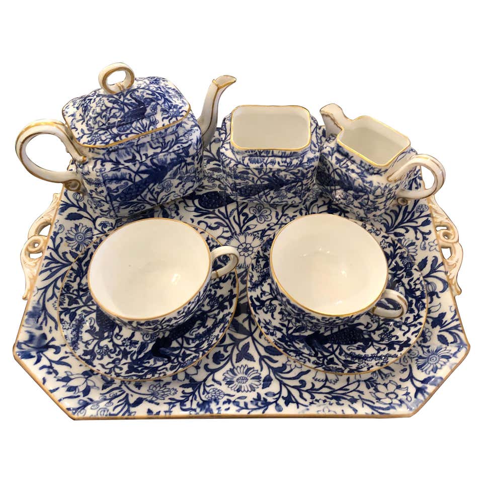 Regency Tea Set An English Regency Campaign Type Boxed Tole Tea Set For Sale at 1stDibs