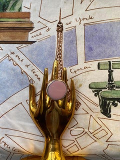Lovely Sterling Silver Pale Pink Ring from April in Paris Designs
